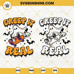 Creep It Real SVG Bundle, Ghost Skateboard SVG, Halloween Boy SVG, Creep It Real SVG, Halloween Shirt SVG