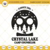 Crystal Lake Camp Counselor Embroidery Designs, Jason Voorhees Mask Embroidery Design File