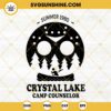 Crystal Lake Camp Counselor SVG, Jason Mask SVG, Horror Movie Halloween SVG