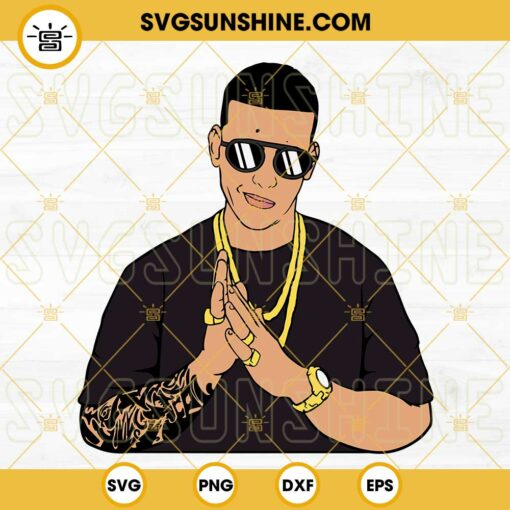 Daddy Yankee SVG PNG DXF EPS Vector Clipart Cut Files