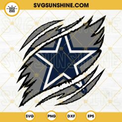 Dallas Cowboys Ripped Claw SVG, Dallas Cowboys SVG, Cowboys SVG PNG DXF EPS Cut Files For Cricut Silhouette