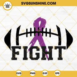 Domestic Violence Awareness SVG, Football Stop Domestic Violence SVG, Purple Ribbon SVG