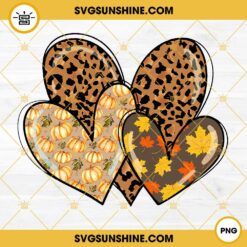 Fall PNG Designs, Hello Fall PNG, Autumn PNG, Love Fall PNG, Leopard Print Orange Fall PNG Tshirt Design Files