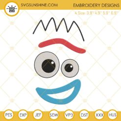 Forky Face Embroidery Designs