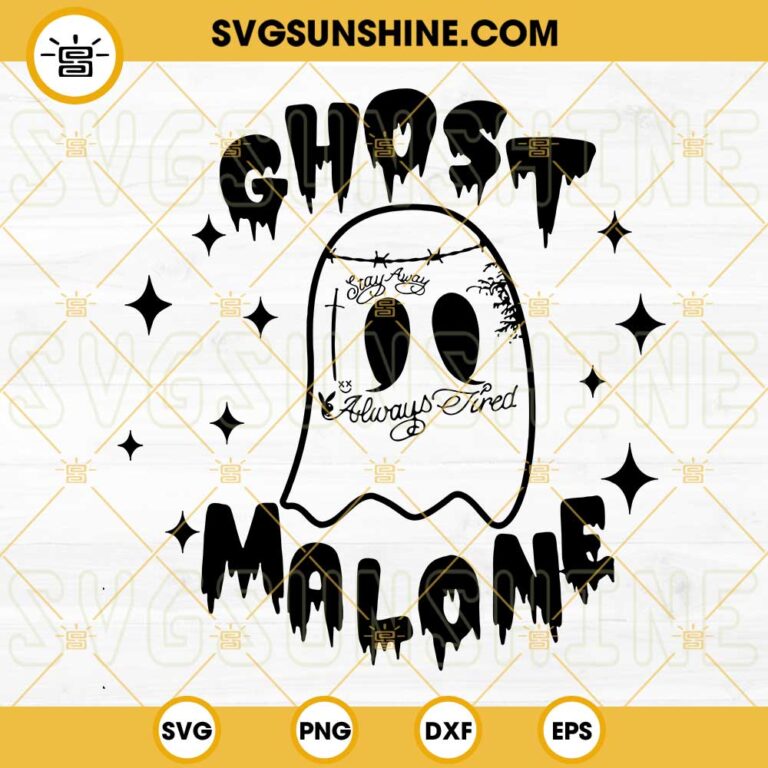 Ghost Malone SVG, Funny Ghost SVG, Halloween Cute Ghost SVG PNG DXF EPS