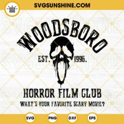 GhostFace SVG, Woodsboro Horror Film Club SVG, Horror Movie SVG, Scream SVG, Halloween SVG