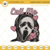 Ghostface Calling Halloween Embroidery Design File