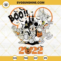 Halloween 2022 Disney Mummy Mouse And Friends SVG PNG DXF EPS Files For Cricut