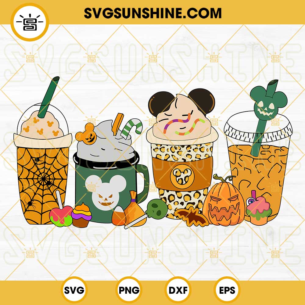 Halloween Coffee SVG PNG, Carnival Food Drink Pumpkin Halloween SVG