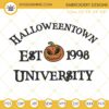 Halloweentown University Est 1998 Embroidery Designs File