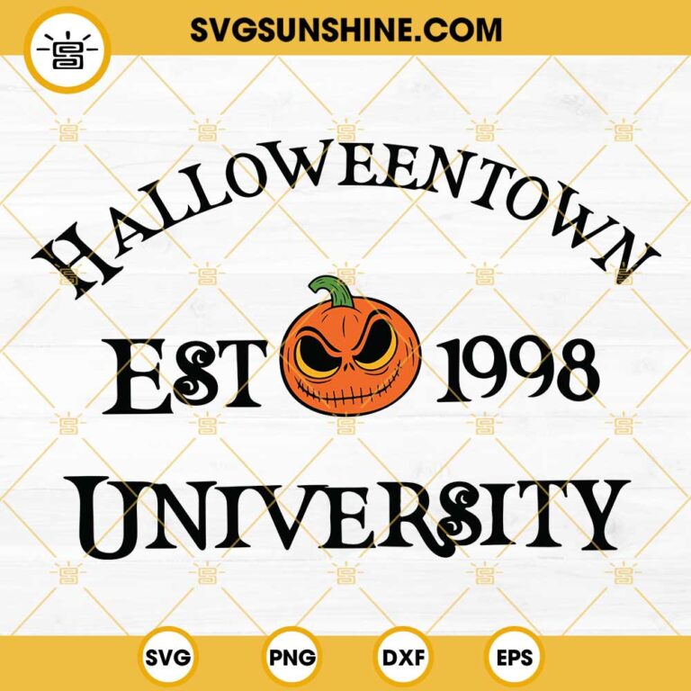 Halloweentown University Est 1998 SVG PNG EPS DXF Files, Halloween SVG