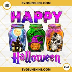 Happy Halloween PNG, Halloween 2022 PNG Design, Skull PNG, Spider Web PNG, Witch pumpkin PNG Instant Download