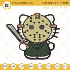Hello Kitty Jason Voorhees Embroidery Designs File