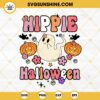 Hippie Halloween SVG, Ghost And Pumpkin SVG, Halloween Spooky Season SVG