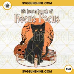 Hocus Pocus Black Cat PNG, It’s Just A Bunch Of Hocus Pocus PNG Digital File