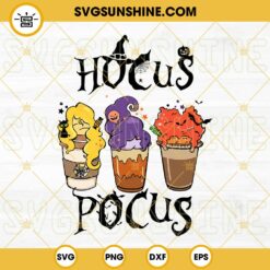 Hocus Pocus Latte Coffee Halloween SVG PNG DXF EPS Files
