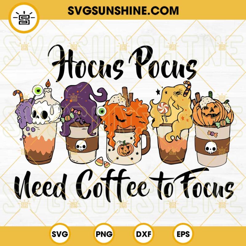 Hocus Pocus Latte PNG, Halloween Coffee Latte PNG, Hocus Pocus Coffee