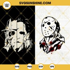 Horror Bundle SVG PNG DXF EPS Files For Silhouette, SVG Bundle, Horror Friends SVG Bundle Layered Cut File, Easy Cut Cricut, Scary SVG, Friends Halloween SVG, Horror Movie Killers