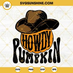 Howdy Pumpkin SVG, Western Ghost SVG, Cowboy Ghost SVG, Wild West Halloween SVG