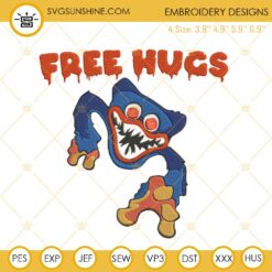 Huggy Wuggy Embroidery Design File