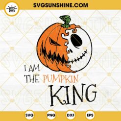 I Am The Pumpkin King Jack Skellington SVG PNG DXF EPS Cut Files For Cricut Silhouette