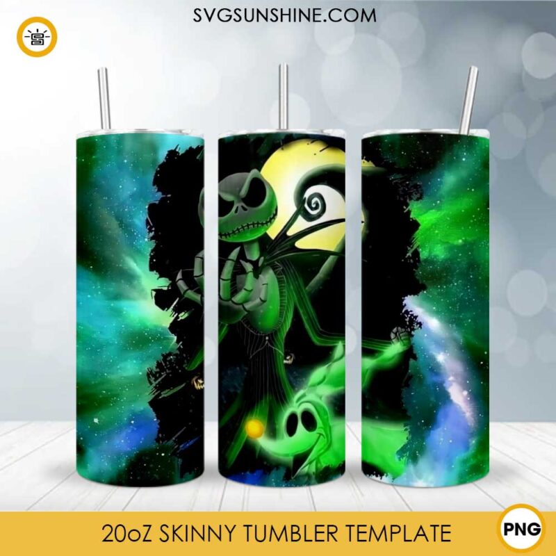 Jack Skellington Tumbler Design PNG File Digital Download, The Nightmare Before Christmas Tumbler Template PNG