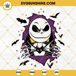 Jack Skellington Nightmare Before Christmas SVG, Halloween Shirt SVG PNG DXF EPS File