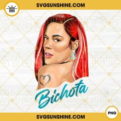 Karol G Bichota With Red Hair PNG Vector Clipart Instant Download