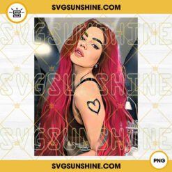 Karol G Red Hair PNG Silhouette Vector Clipart, Karol G Digital Download File