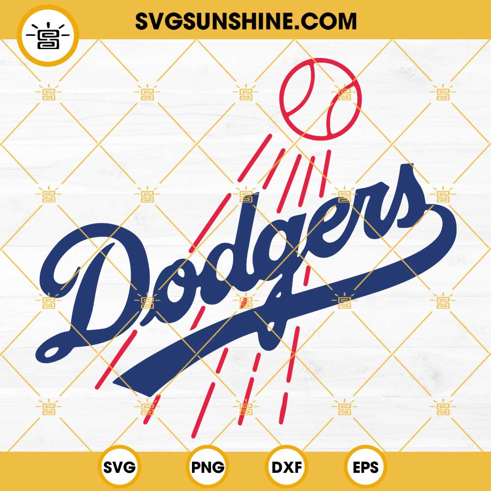 Los Angeles Dodgers Bundle Svg Files For Silhouette Files For Cricut Svg  Dxf Eps Png Instant Download