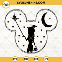 Mickey Mouse Ears Witch 2022 SVG, Halloween Witch SVG