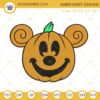 Mickey Mouse Pumpkin Embroidery Designs