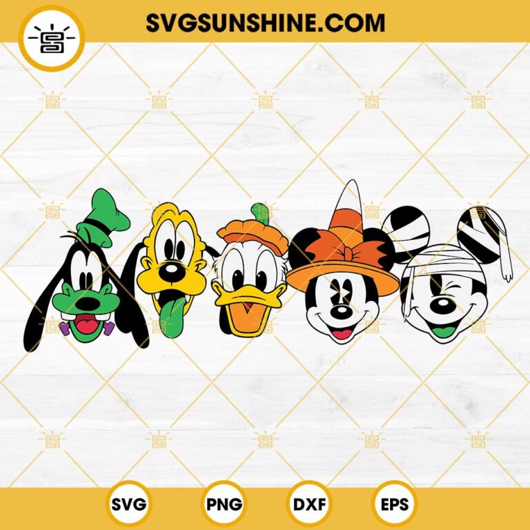 Mickey And Friends Halloween SVG Files For Cricut, Minnie Witch SVG