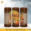 Fall Gnome 20oz Skinny Tumbler Template PNG, Gnome Halloween Skinny Tumbler Design PNG File Digital Download