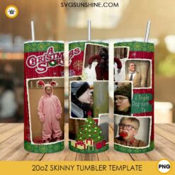 A Christmas Story Movies 20oz Skinny Tumbler PNG Designs
