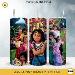 Encanto Disney 20oz Skinny Tumbler Template PNG, Mirabel Madrigal Skinny Tumbler Design PNG File Digital Download