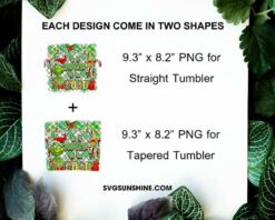 Grinch Christmas 20oz Skinny Tumbler Template PNG, Is It Too Late To Be Good Skinny Tumbler Design PNG