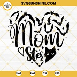 Momster SVG, Cat Mom Halloween SVG, Momster Cat SVG