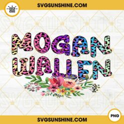 Morgan Wallen PNG, Morgan Wallen Leopard Flower PNG Vector Clipart Instant Download
