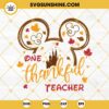 Mouse Ears One Thankful Teacher SVG, Back To School SVG, Hello Fall SVG, Mouse Ears SVG, Autumn SVG
