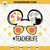 Mouse Ears Teacher Life SVG, Sunglasses Apple Teacher SVG, Teacher Appreciation SVG, Teacher SVG