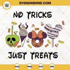 No Tricks Just Treats SVG, Snackgoal Halloween SVG, Carnival Food, Spooky Vibes SVG
