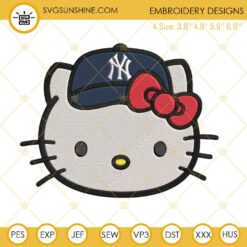 Ny Yankees Hello Kitty Embroidery Designs File