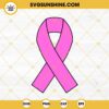 Pink Ribbon SVG, Breast Cancer Awareness Ribbon SVG PNG DXF EPS Cut Files For Cricut Silhouette