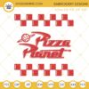 Pizza Planet Logo Embroidery Design File