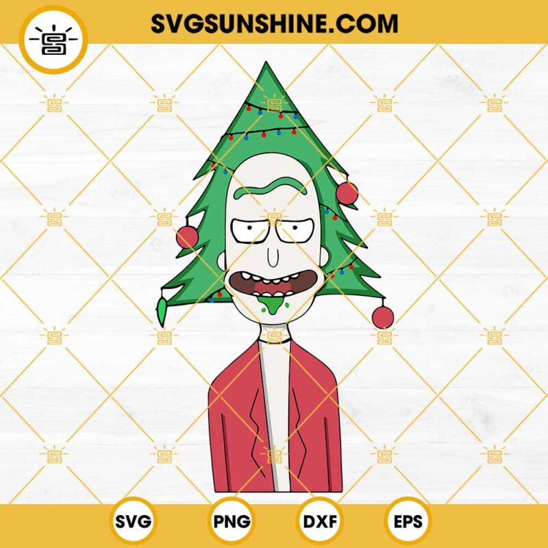 Rick Sanchez Christmas Tree SVG Digital File, Christmas Rick And Morty