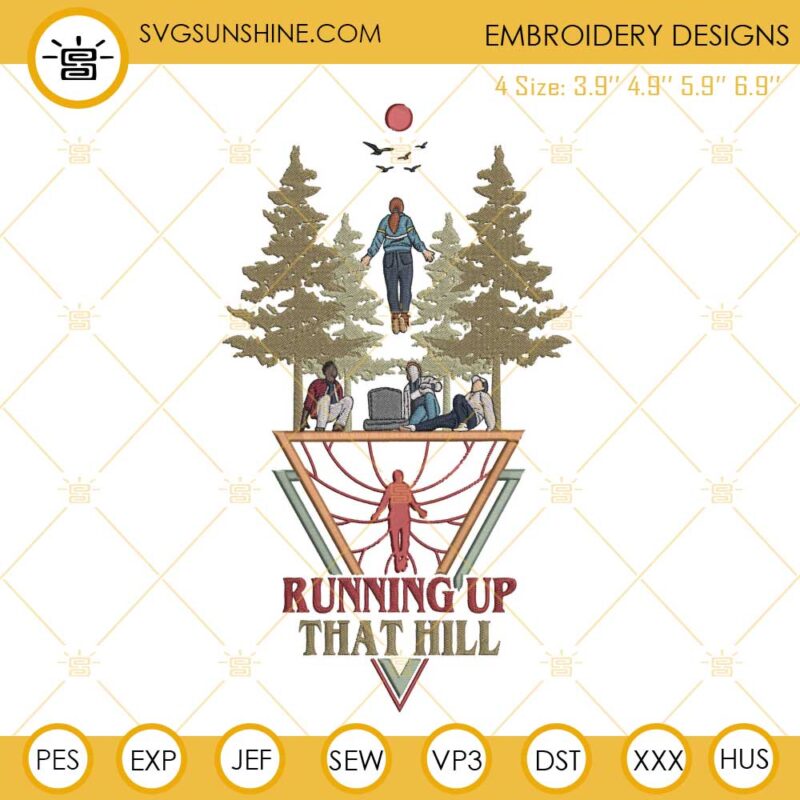 Running Up That Hill Max Vecna Embroidery Designs, Stranger Things Embroidery Design File
