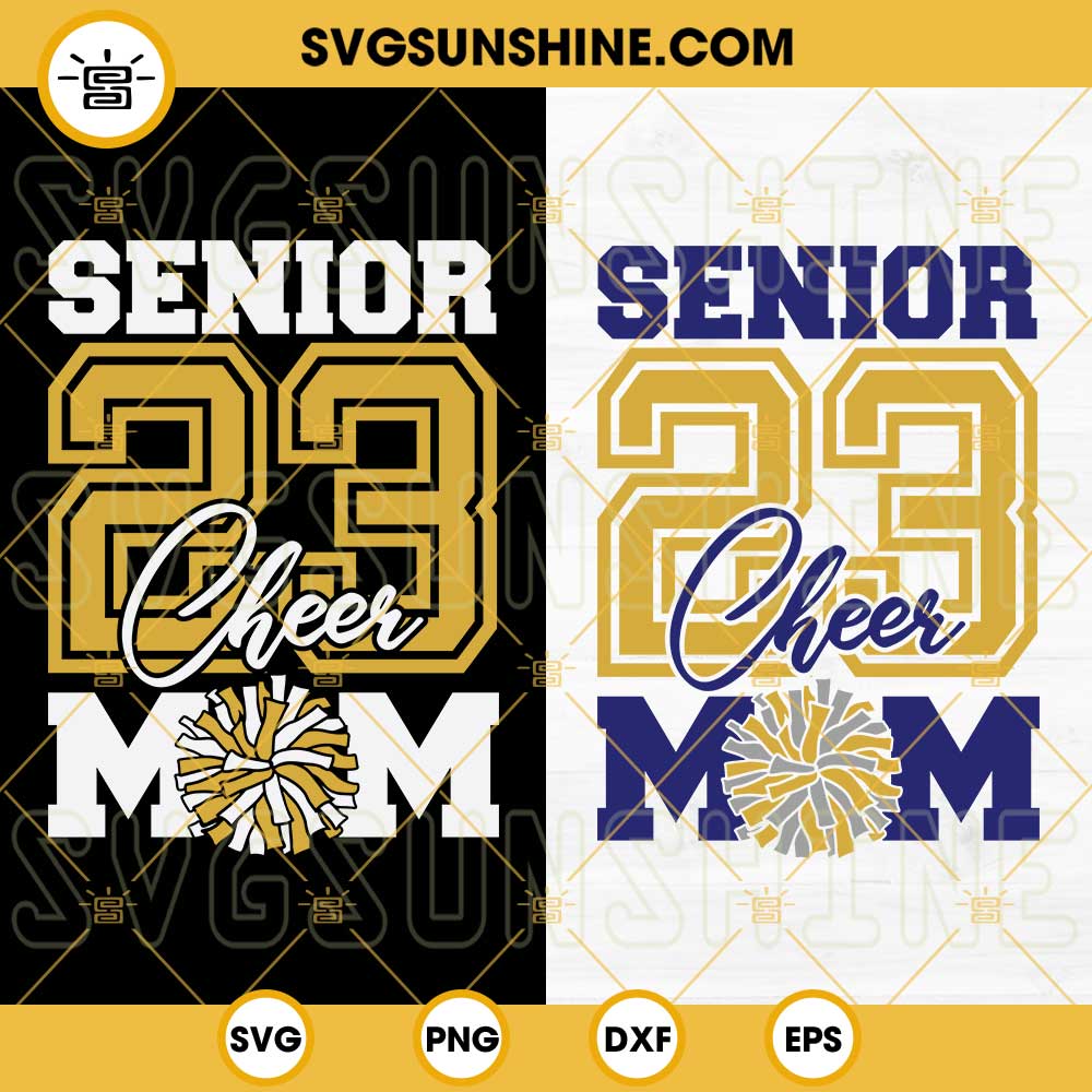 Senior 2023 Cheer Mom Svg Bundle 2 Design Football Mom Svg Senior 2023 Cheer Mom Shirt Svg Png 8762