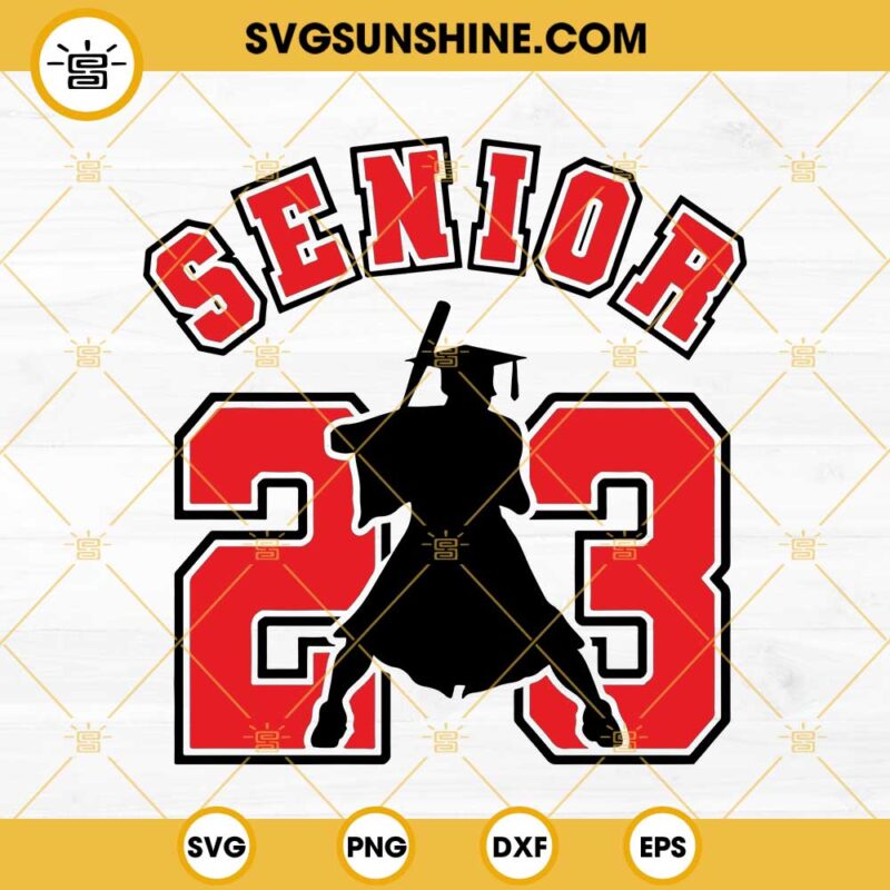 Senior 23 Baseball Svg Senior 2023 SVG Class Of 2023 Svg Air Senior 23 Svg Graduate Baseball Player Svg 1 800x800 