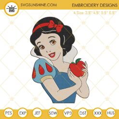 Snow White Embroidery Design File